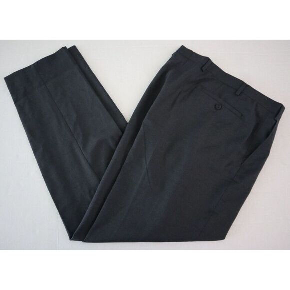 Michael Kors Men's Sz 40W x 32L Gray Solid Classic-Fit Stretch Dress Pants - Picture 7 of 9